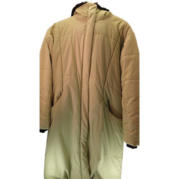 VTG Obermeyer Northern Lights Ski Parka Women's Size 16 XL Lime Puffer Coat - Picture 3 of 6